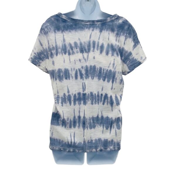Gap Foreversoft Blue and White Tie Dye T-Shirt - Picture 3 of 12